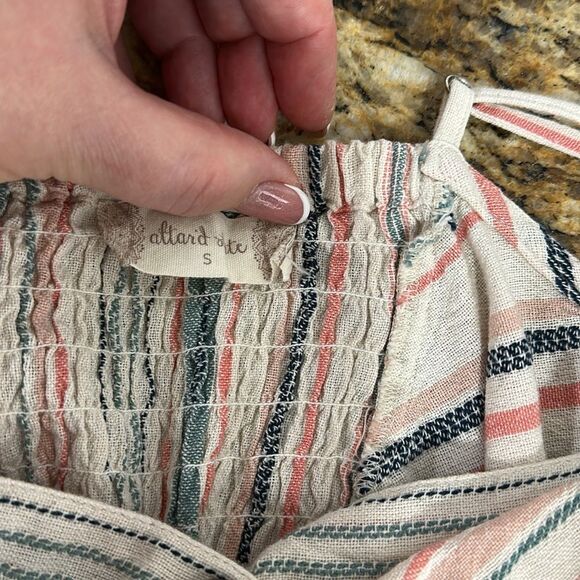 Altar'd State Dresden Cotton Striped Sleeveless Midi Dress Size S - Picture 6 of 12